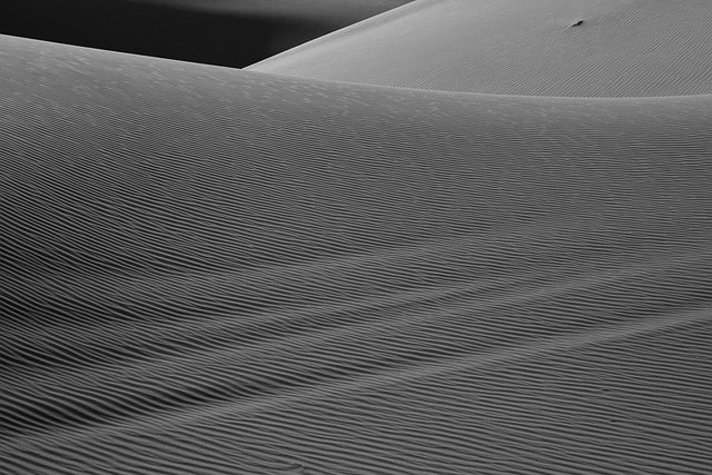 desert, sand, dunes, minimal, nature, black and white, pattern, shadow, texture, landscape, texture, texture, texture, texture, texture