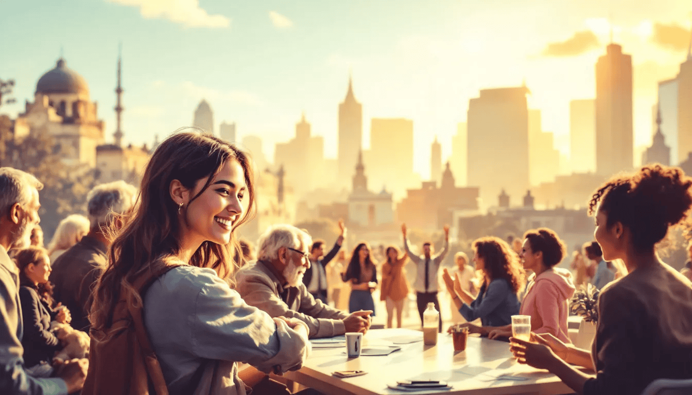 Benefits of high emotional intelligence illustrated through positive interactions.